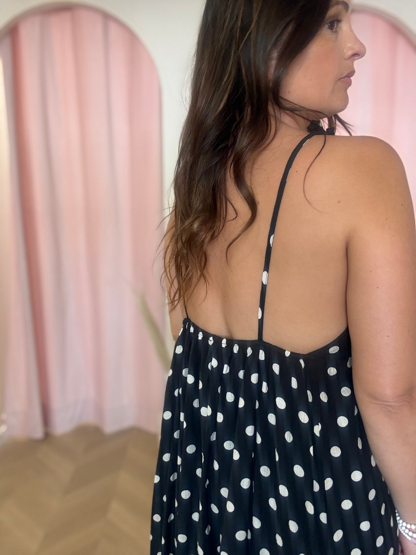 Robe Polka noire