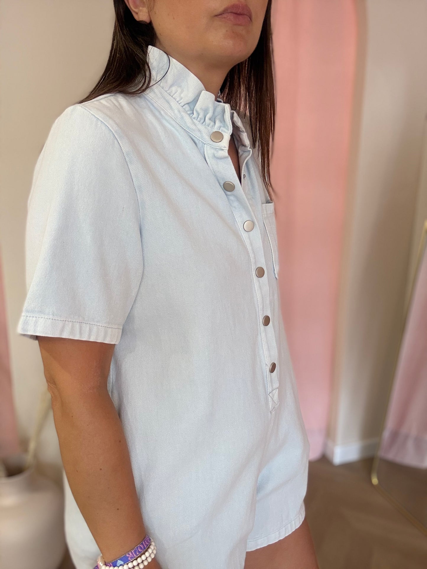 Combishort Gaspard Bleu clair