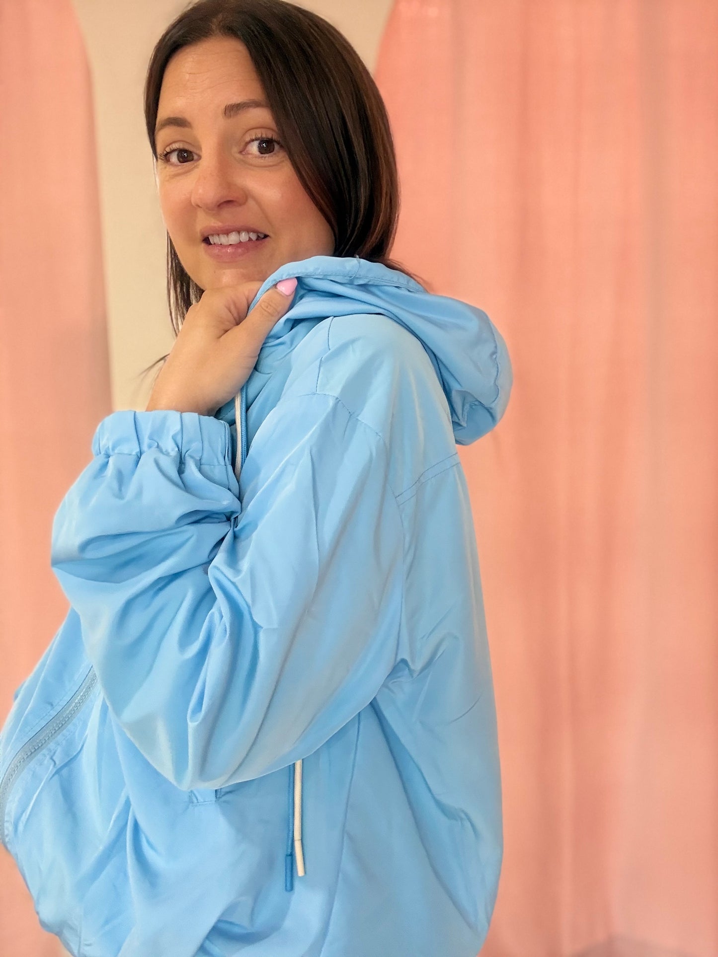 Veste Élodie imperméable bleue