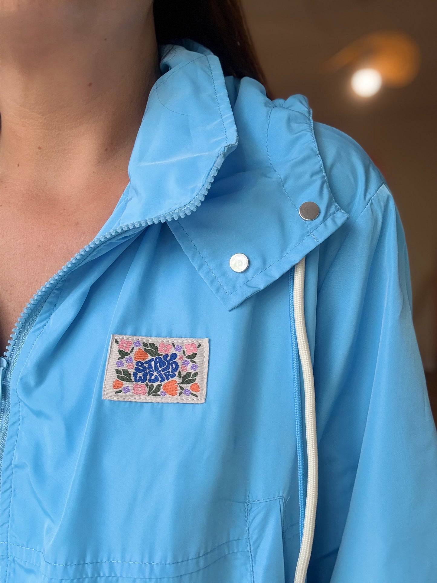 Veste Élodie imperméable bleue