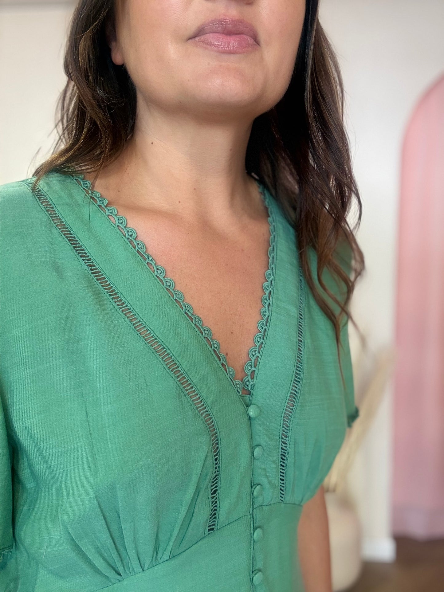 Robe Louane verte