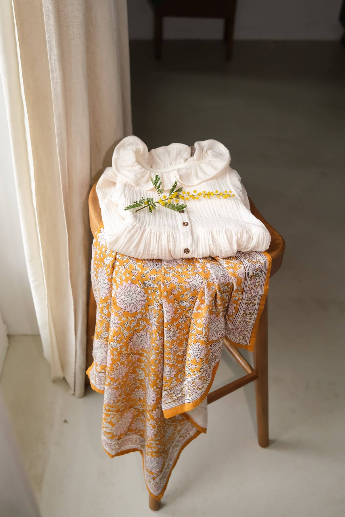 Foulard Louisette - Dheli Safran