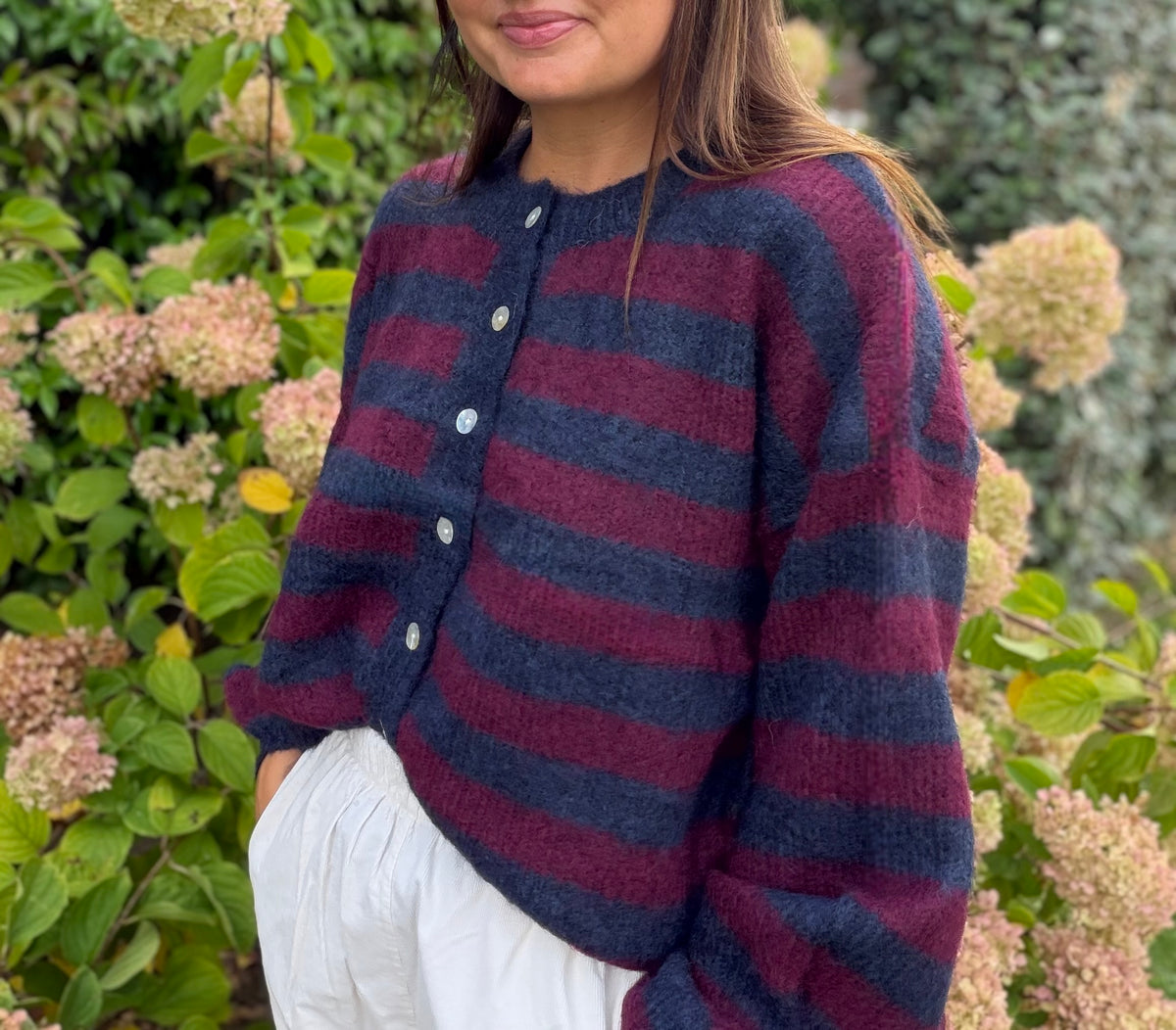 Gilet Arlette bordeaux