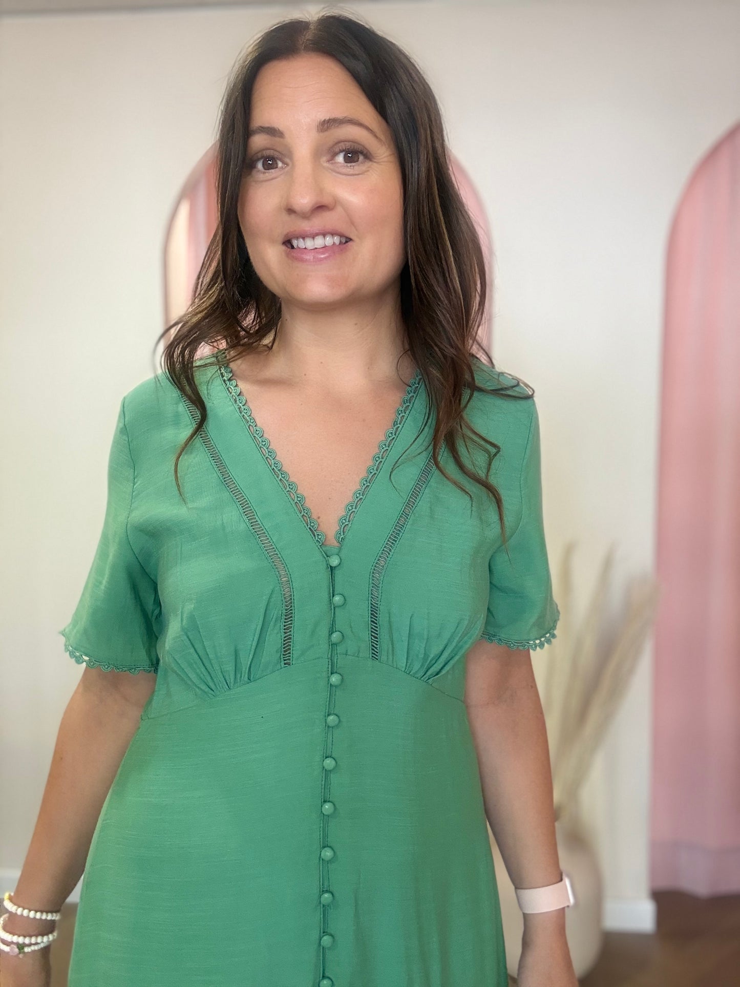 Robe Louane verte