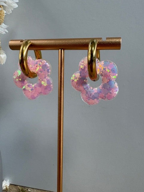 Boucles d'oreille fleur