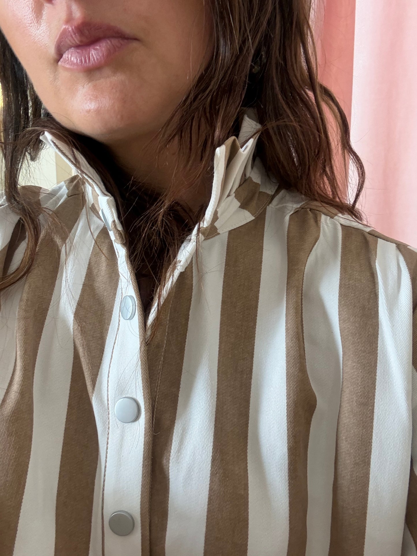Robe Faustine rayée moka 🤎