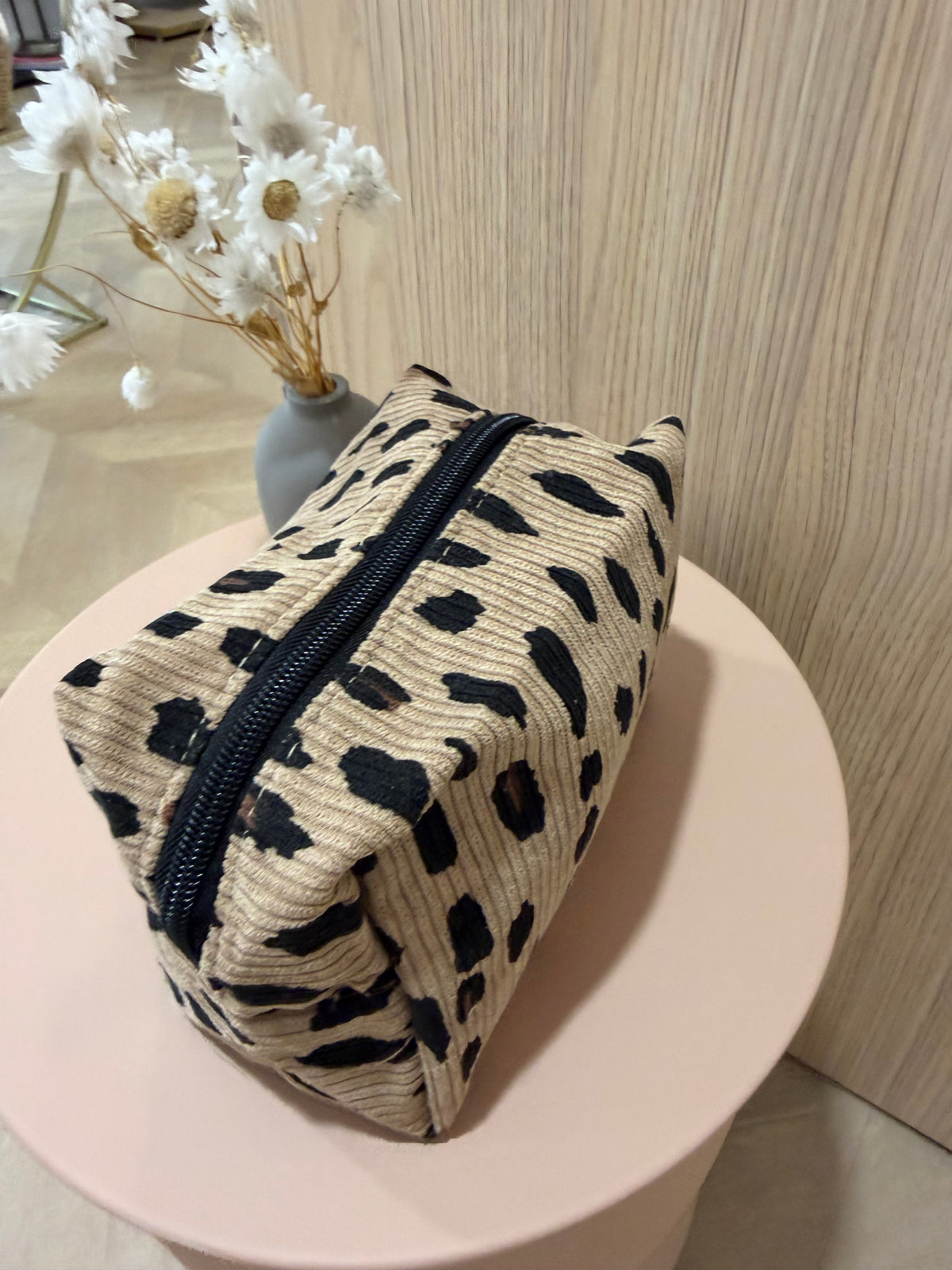 Trousse de toilette léopard