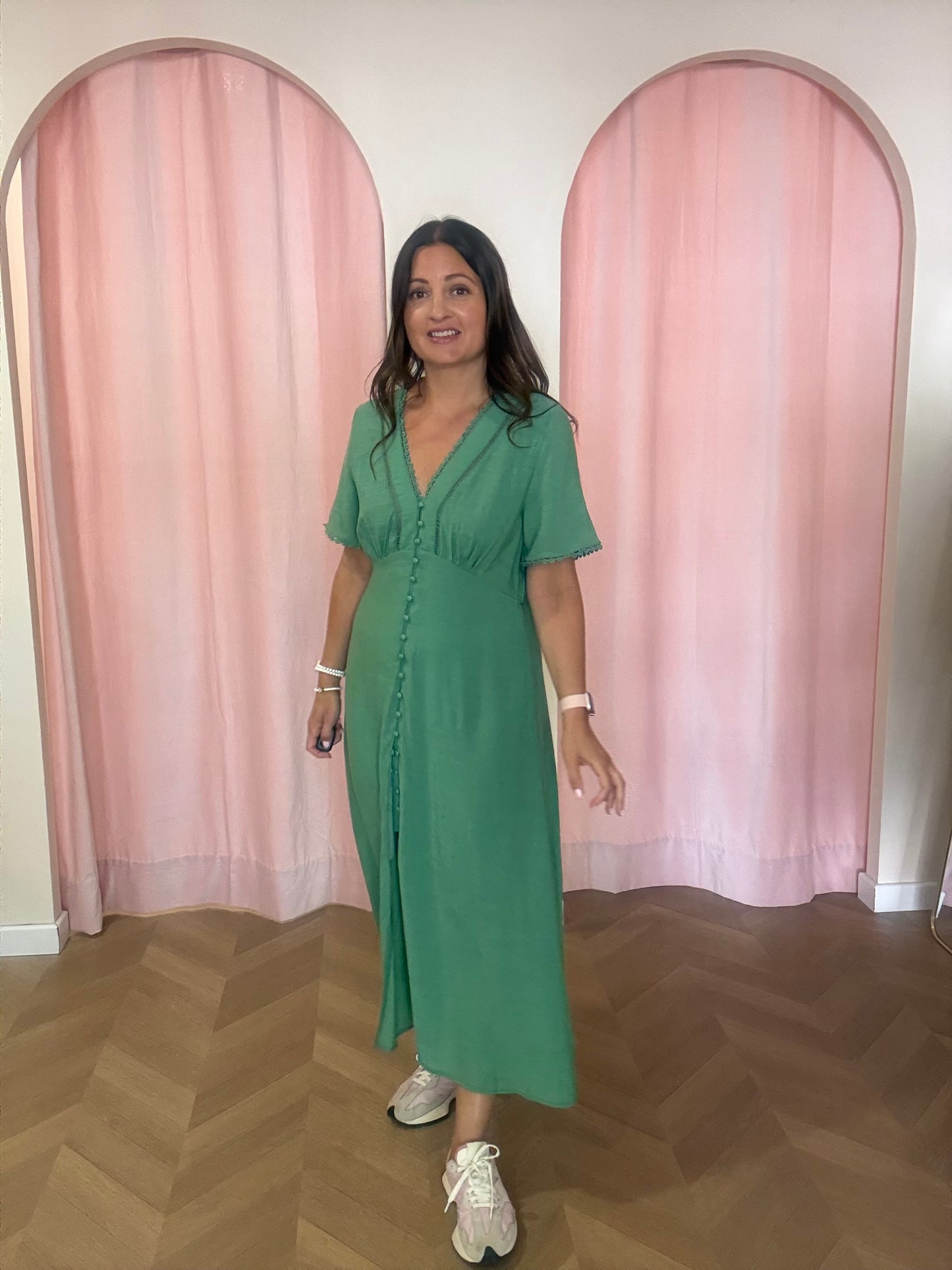 Robe Louane verte