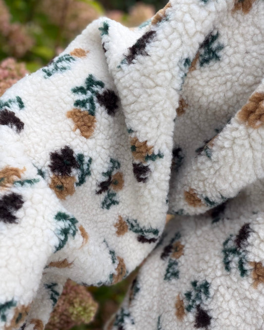 Veste Louna fleurs kaki