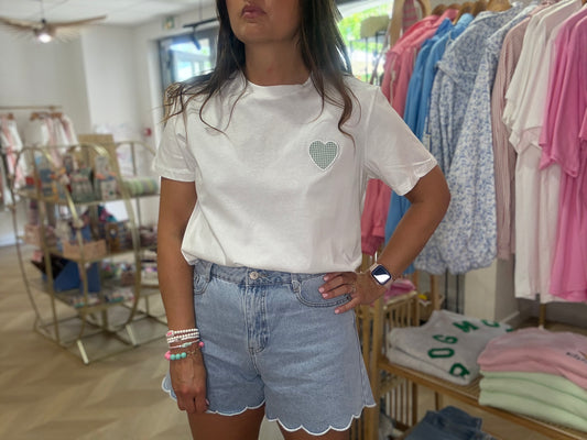 T-shirt Coeur Vert