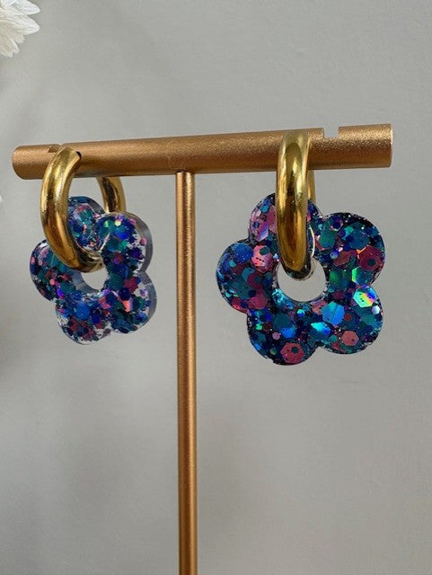 Boucles d'oreille fleur