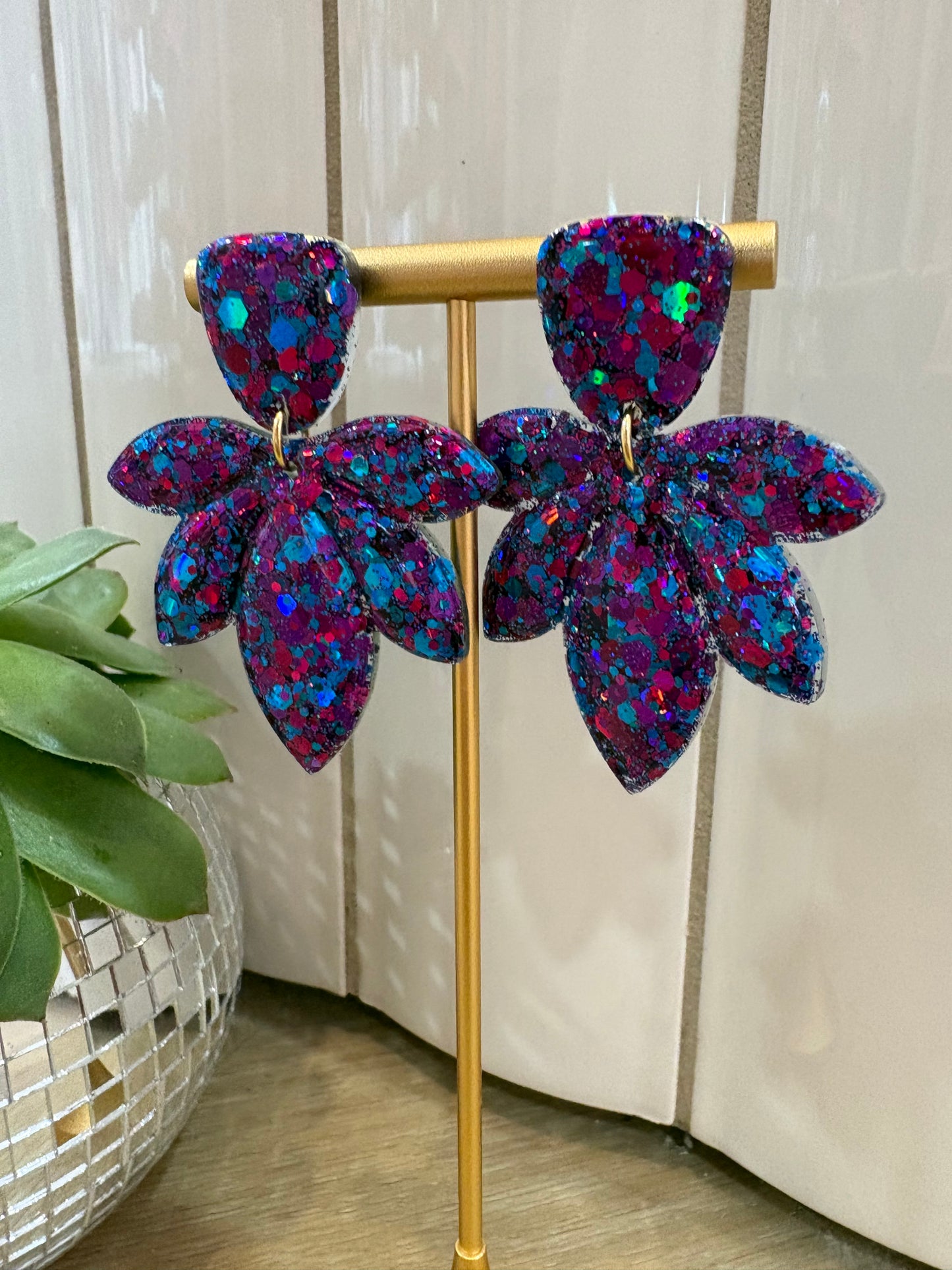 Boucles d'oreille pétales