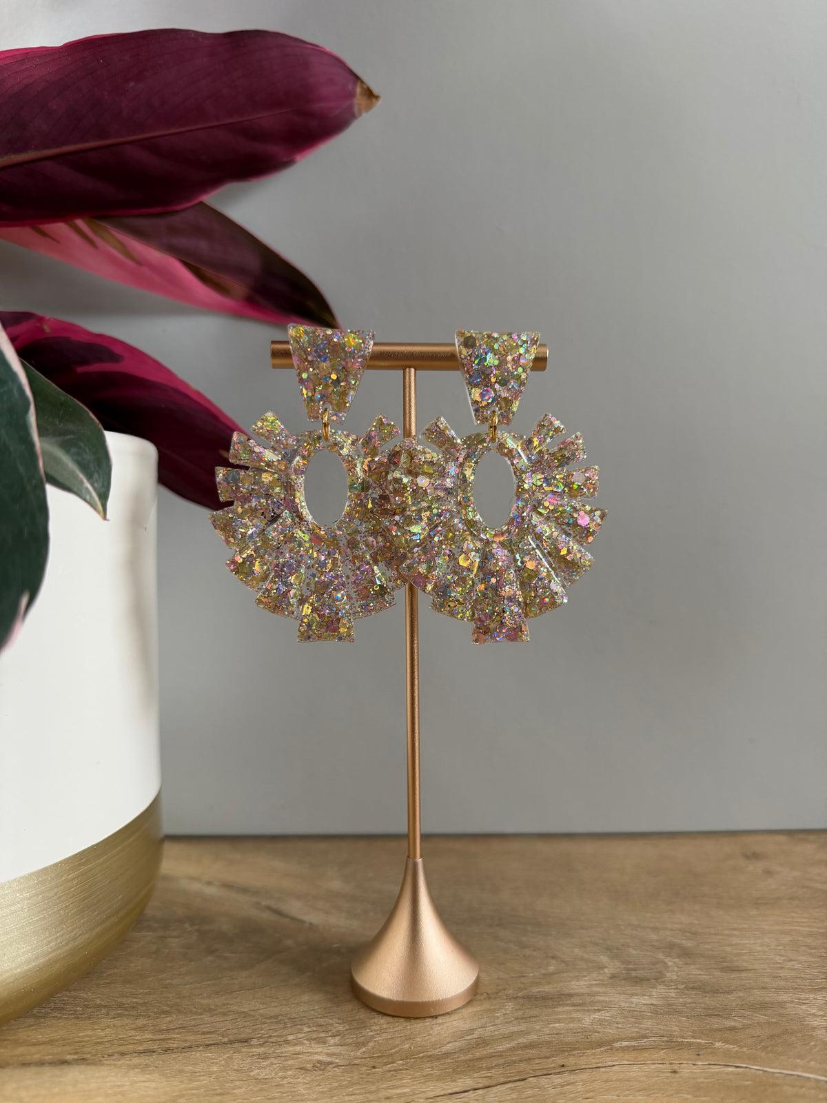 Boucles d'oreilles Marly - Mix doré