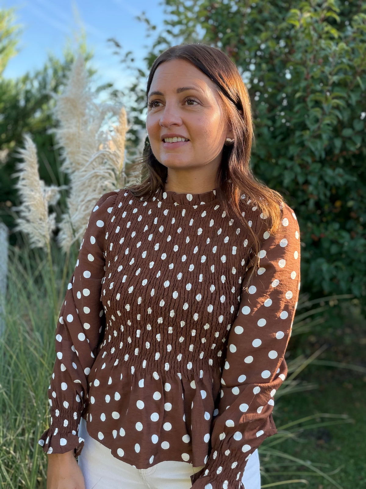 Blouse Perrine marron