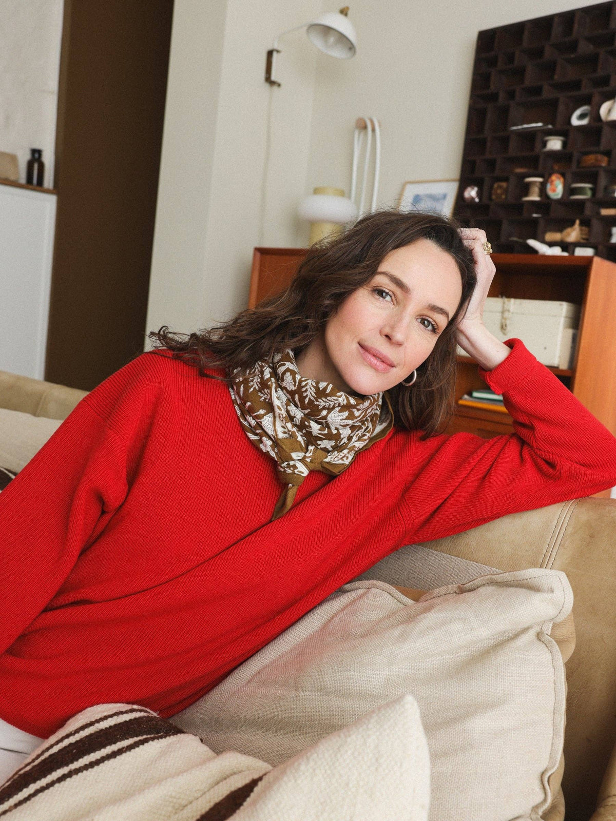 Foulard Louisette - Calcutta Olive