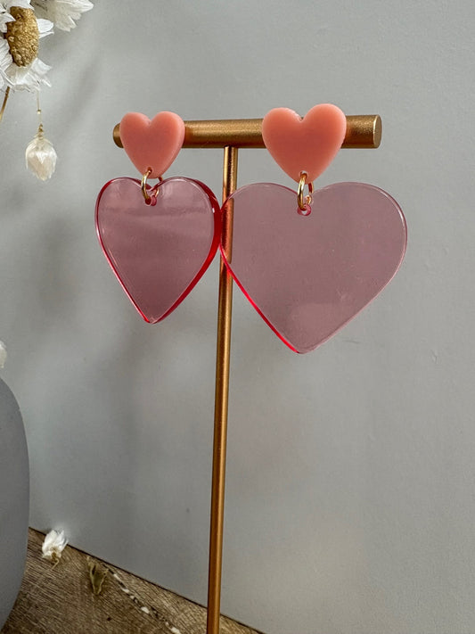 Boucles d'oreille cœur