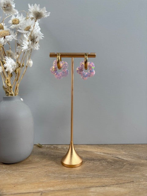 Boucles d'oreille fleur