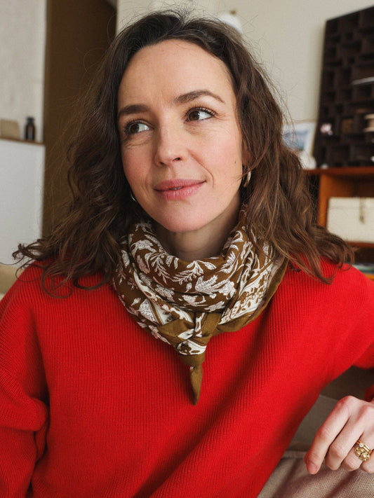 Foulard Louisette - Calcutta Olive