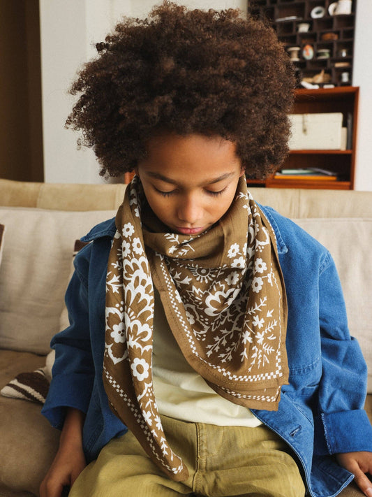 Foulard Louisette - Mysore bandana Kaki