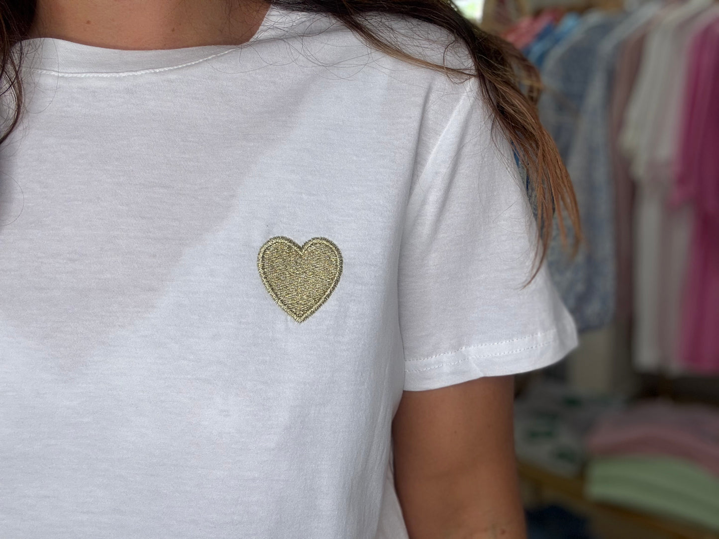 T-shirt Coeur Doré