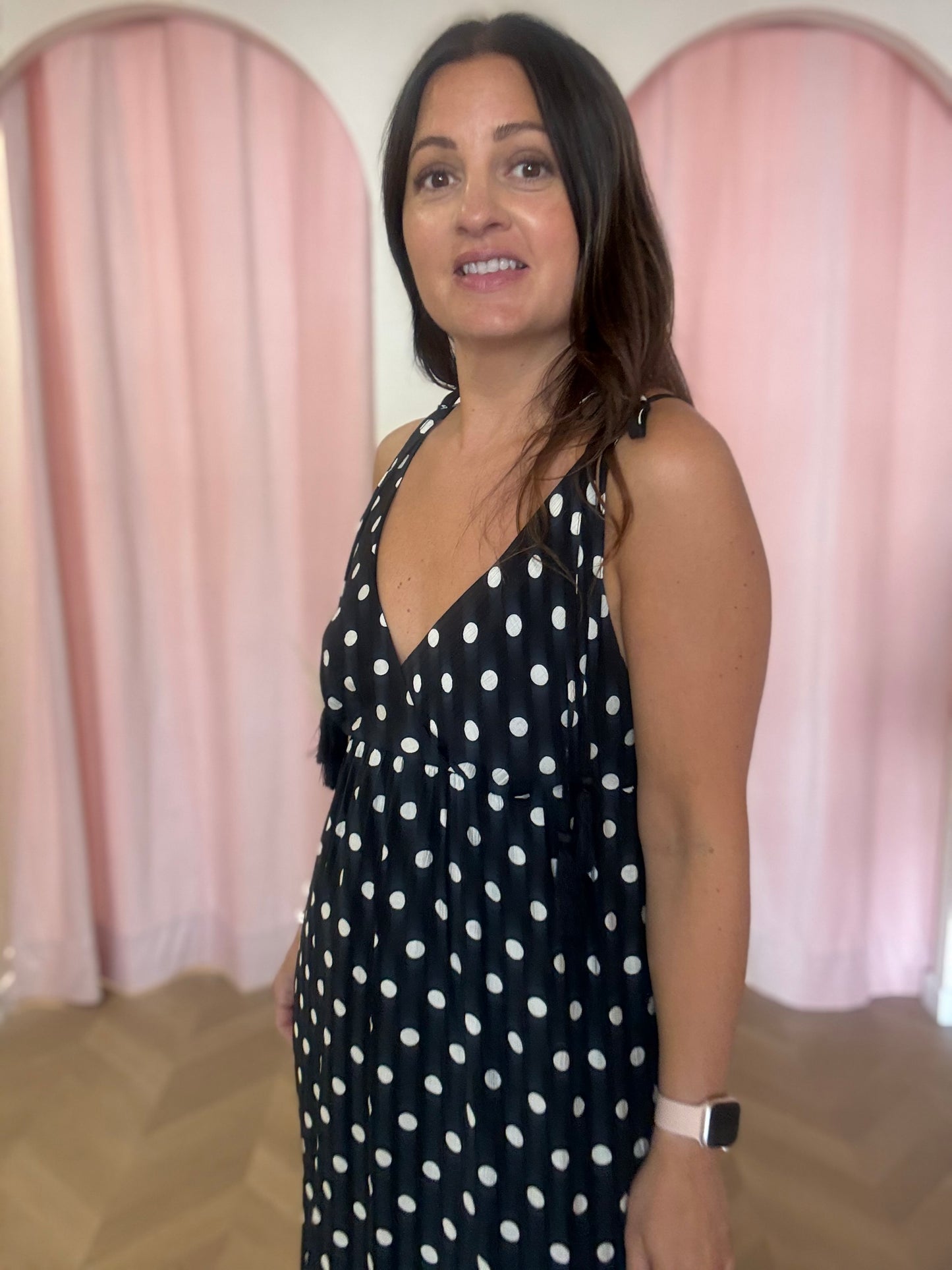 Robe Polka noire