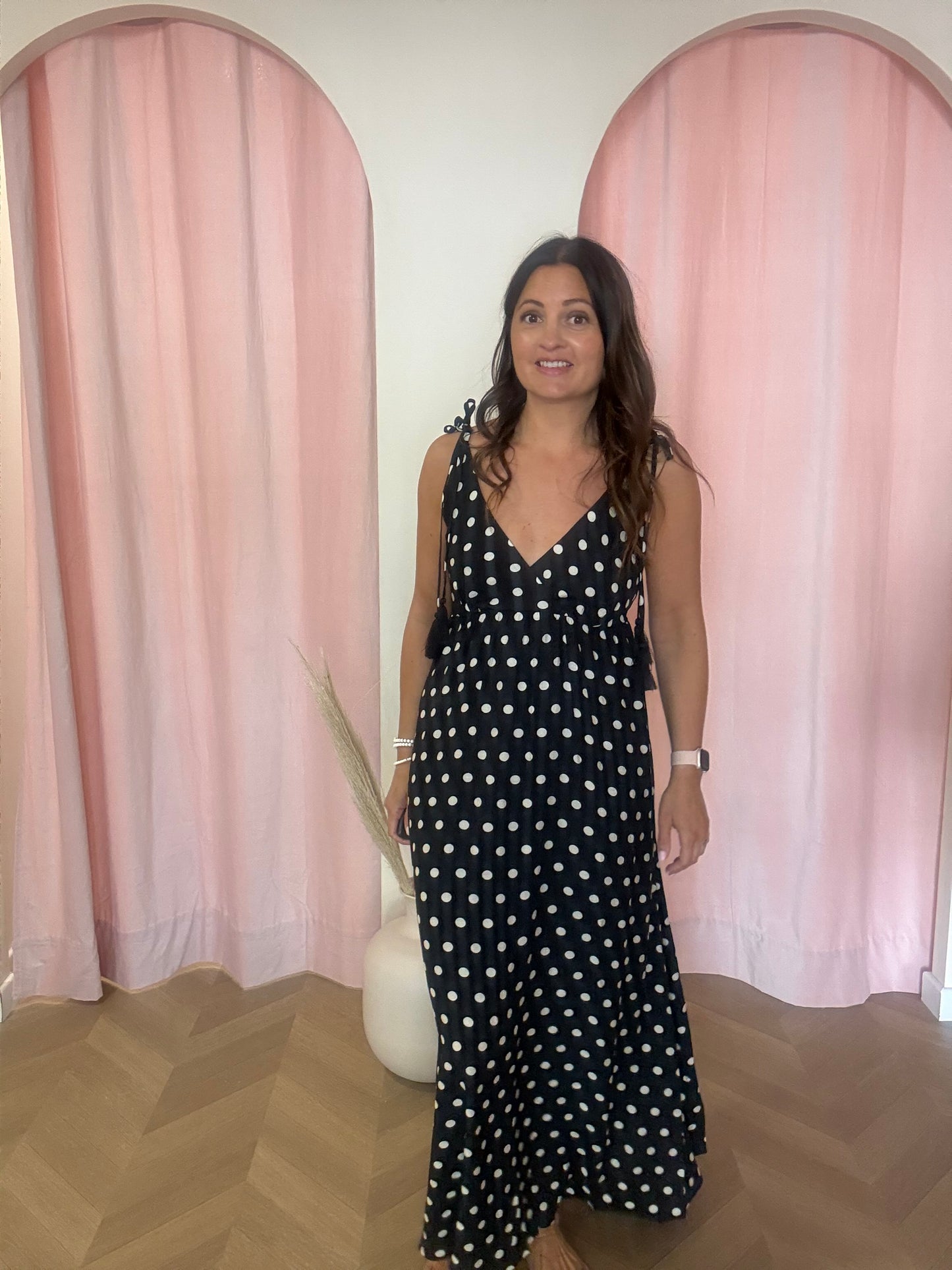 Robe Polka noire