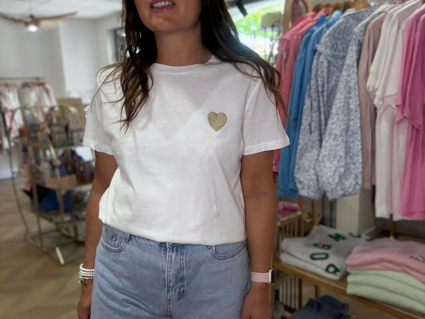 T-shirt Coeur Doré