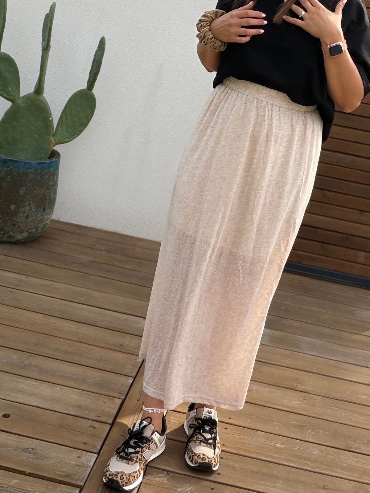 Jupe Maeva taupe