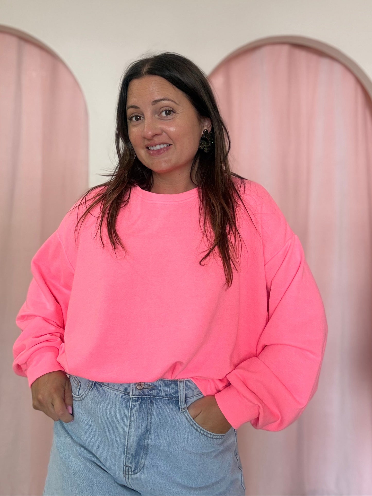 Sweat Good vibes fushia
