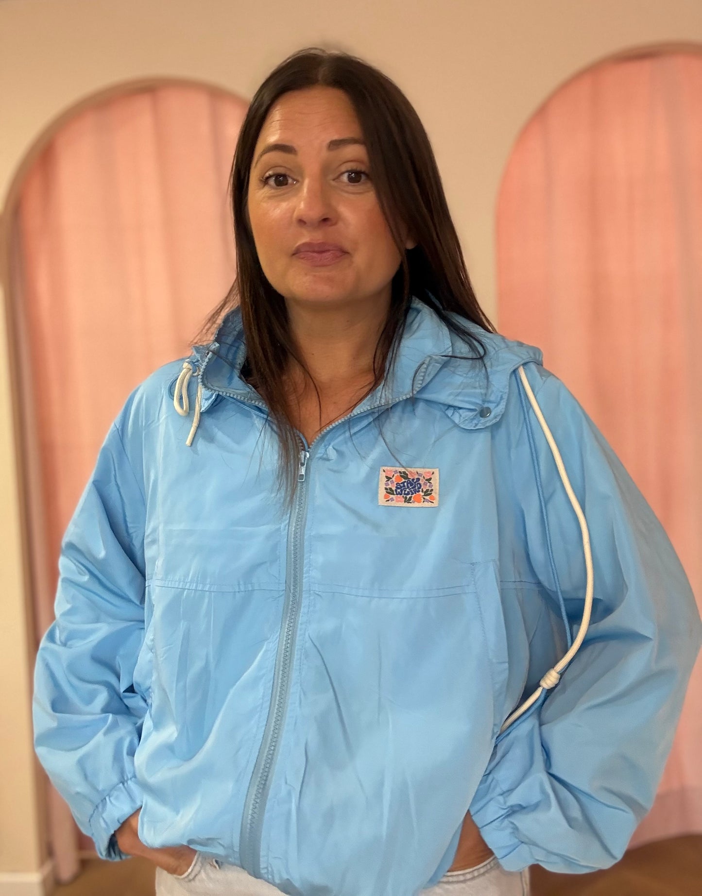 Veste Élodie imperméable bleue