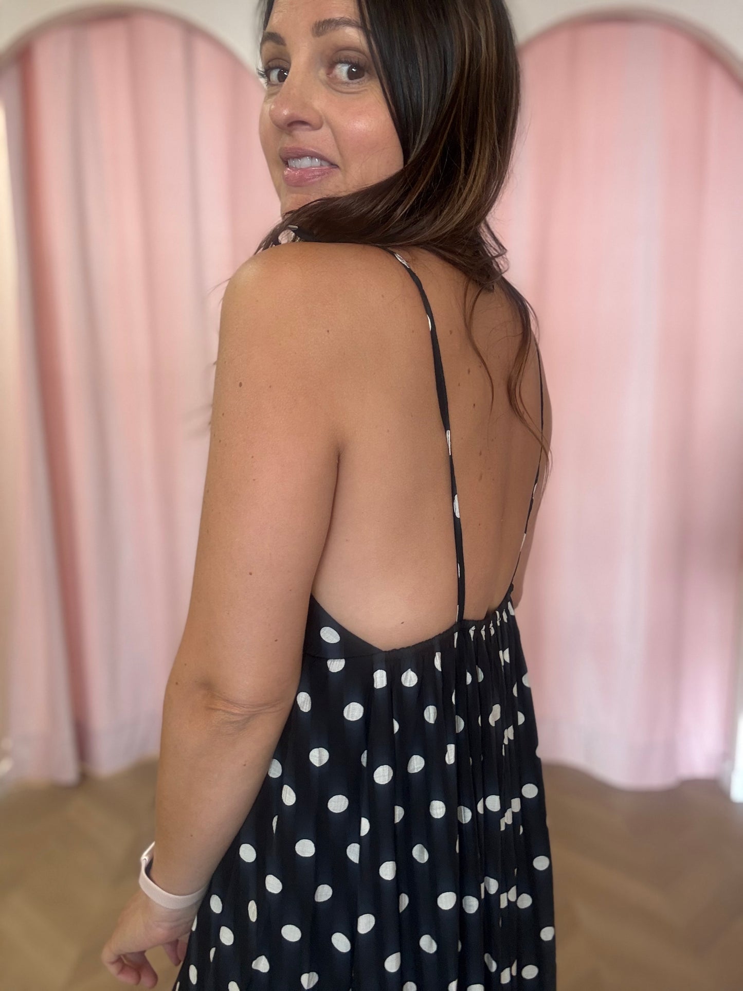 Robe Polka noire