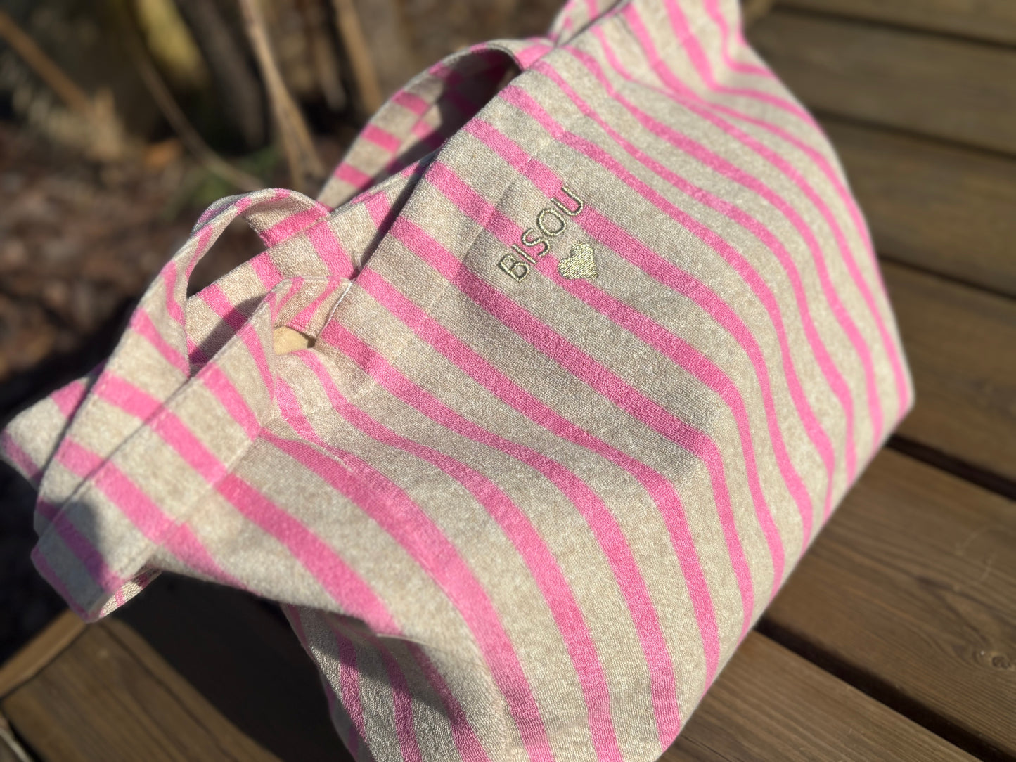 Grand sac éponge Bisous
