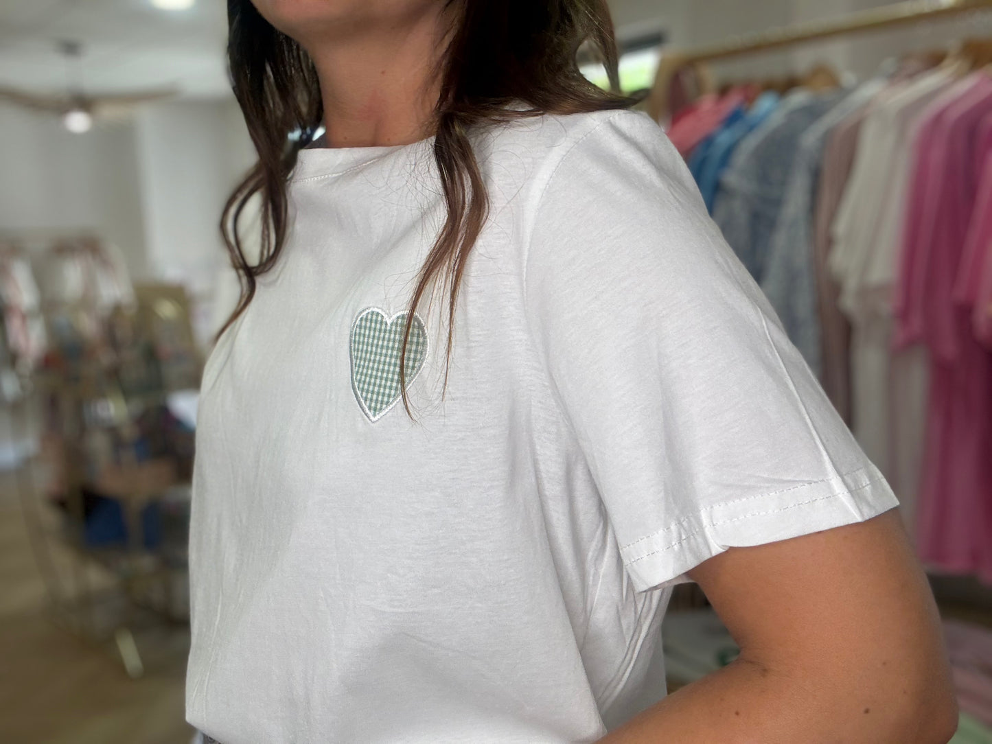 T-shirt Coeur Vert