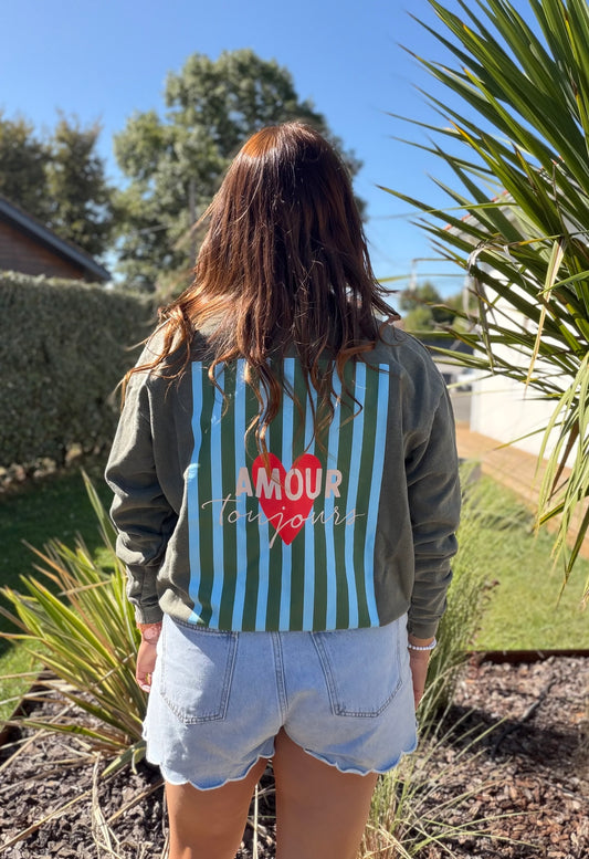 Sweat Amour toujours kaki