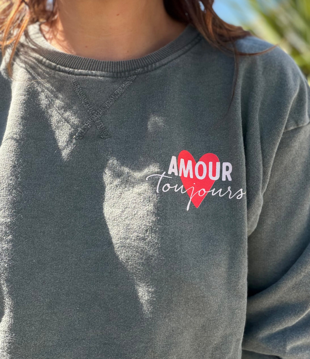 Sweat Amour toujours kaki