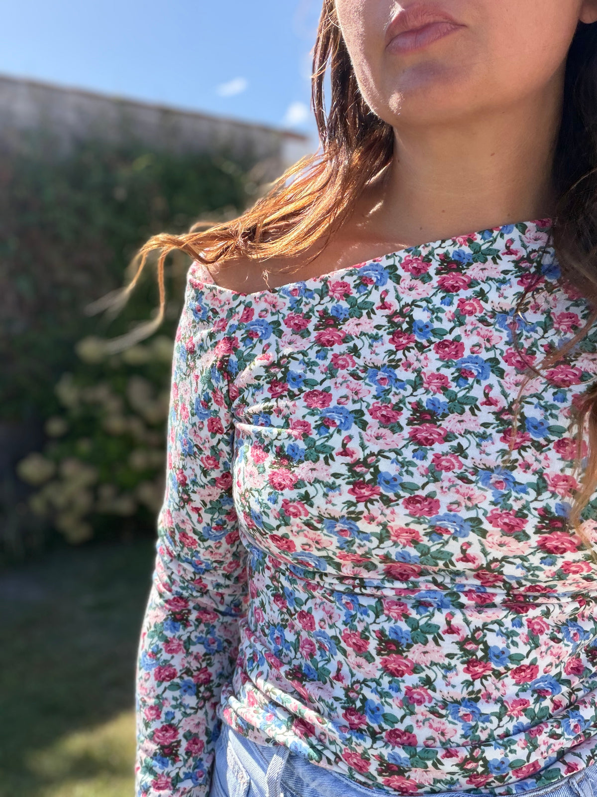 Top Serena bleu