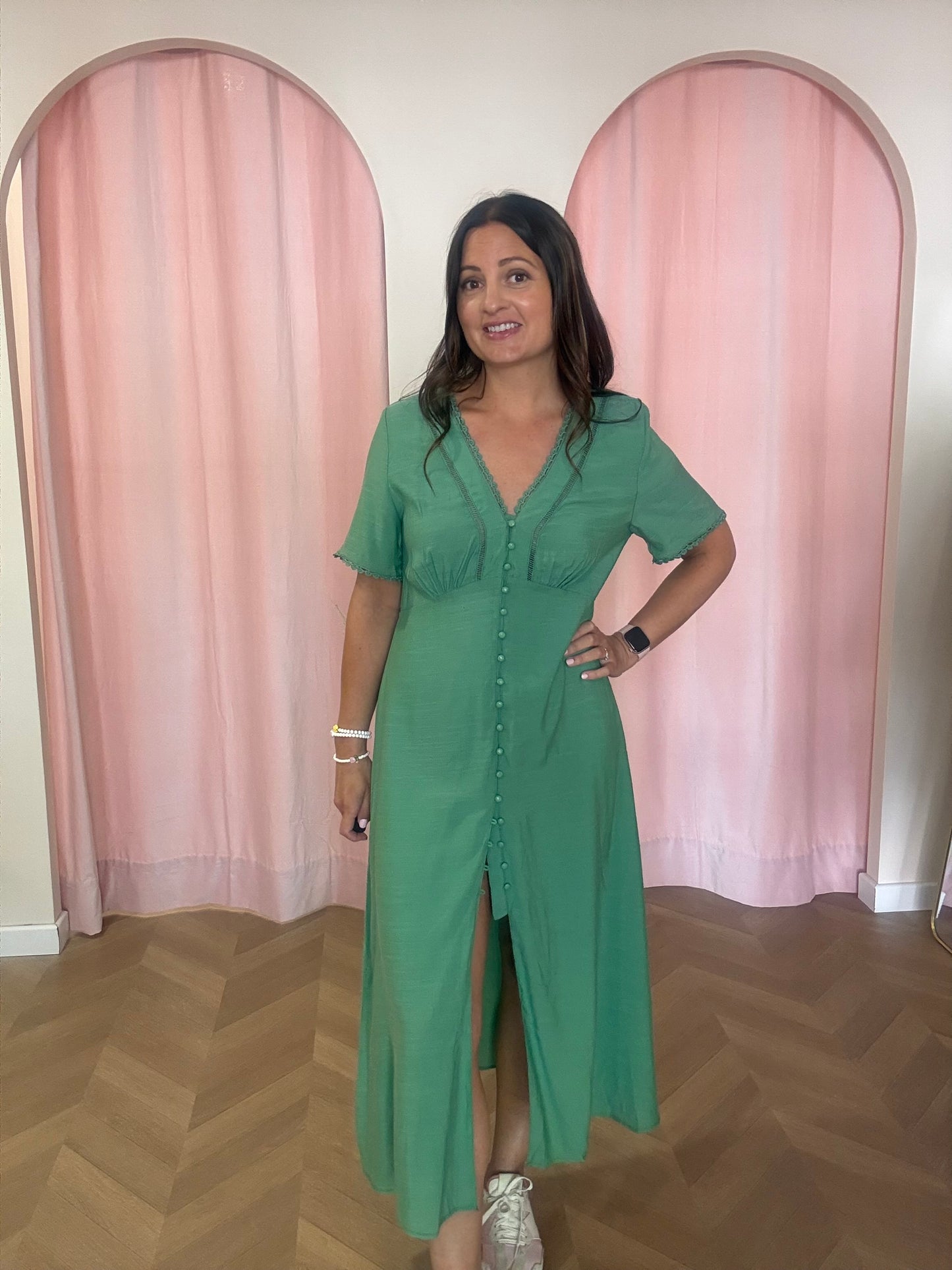 Robe Louane verte