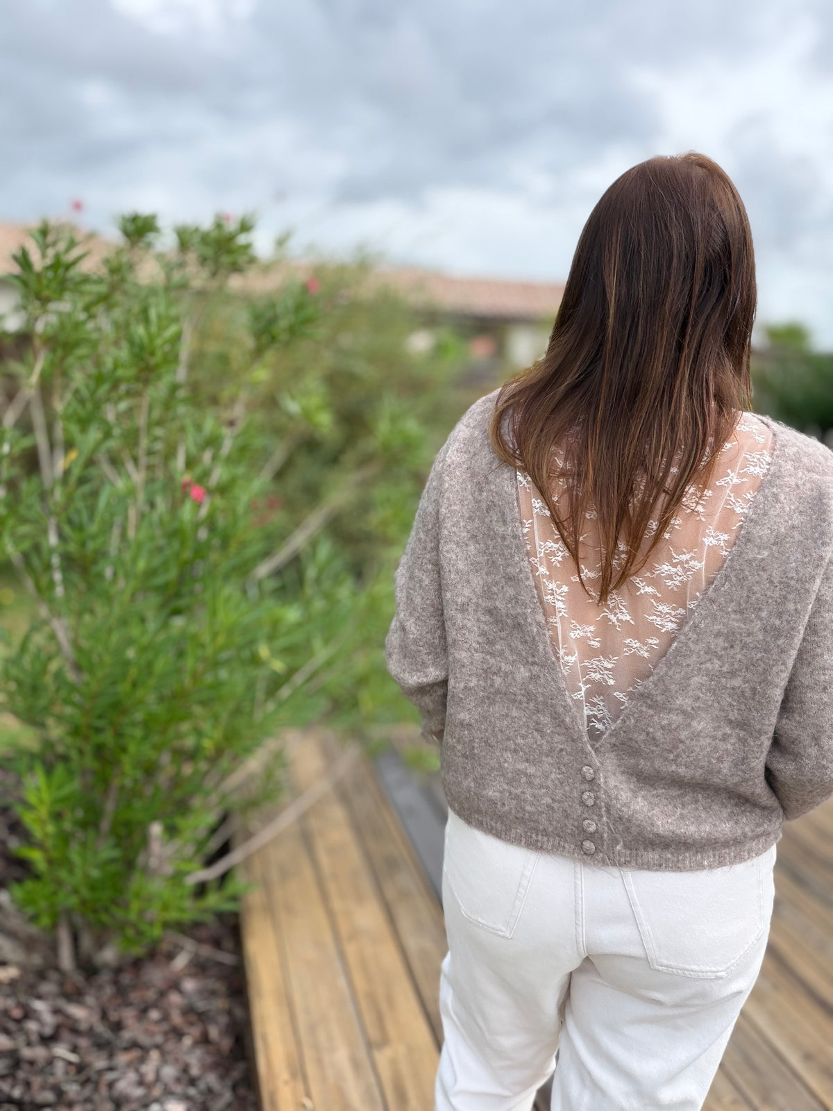 Pull Lalie taupe