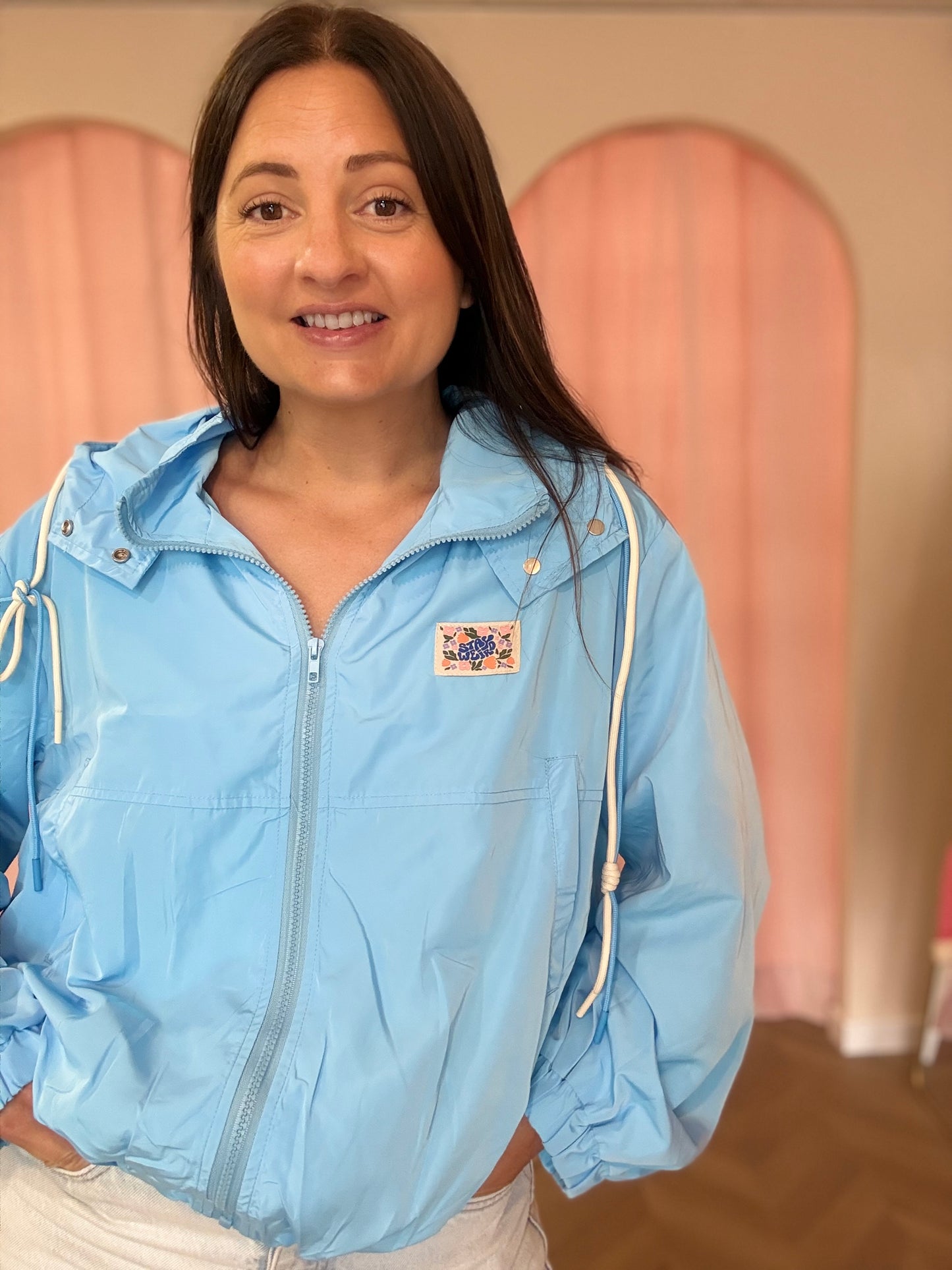 Veste Élodie imperméable bleue