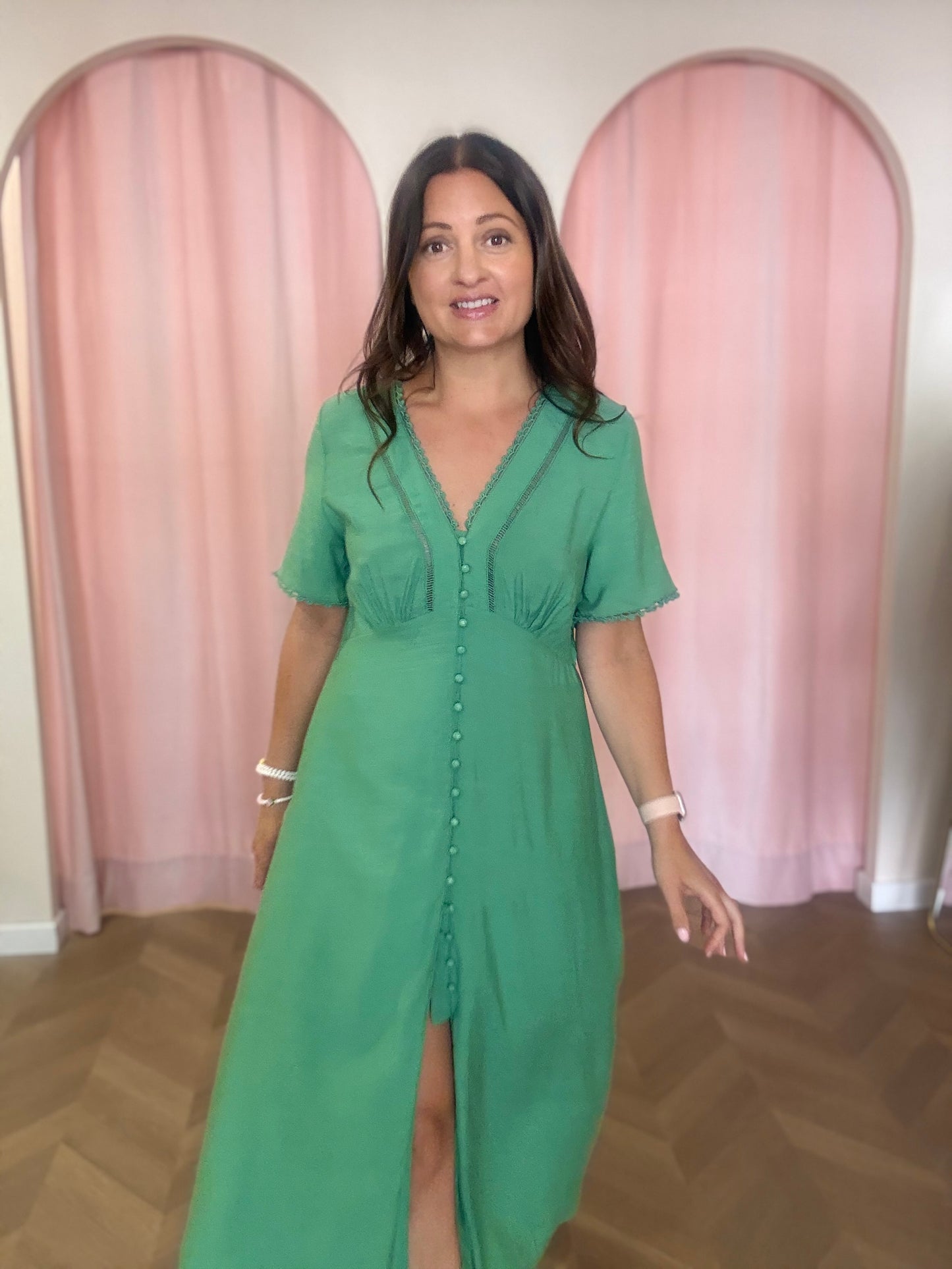 Robe Louane verte