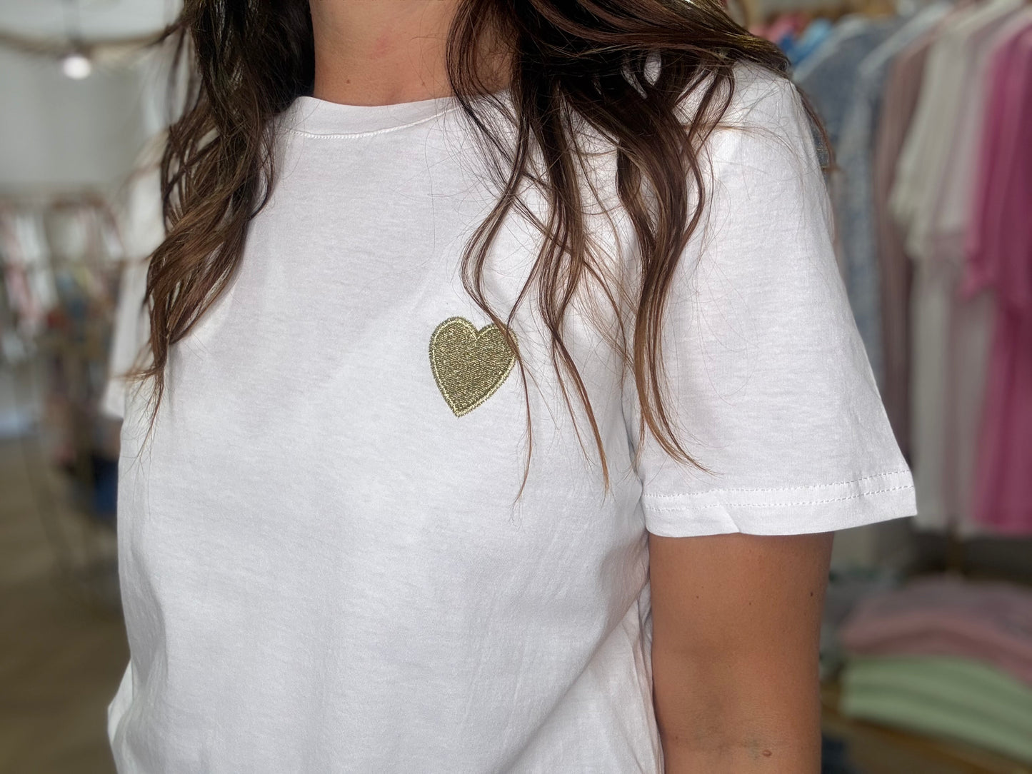 T-shirt Coeur Doré