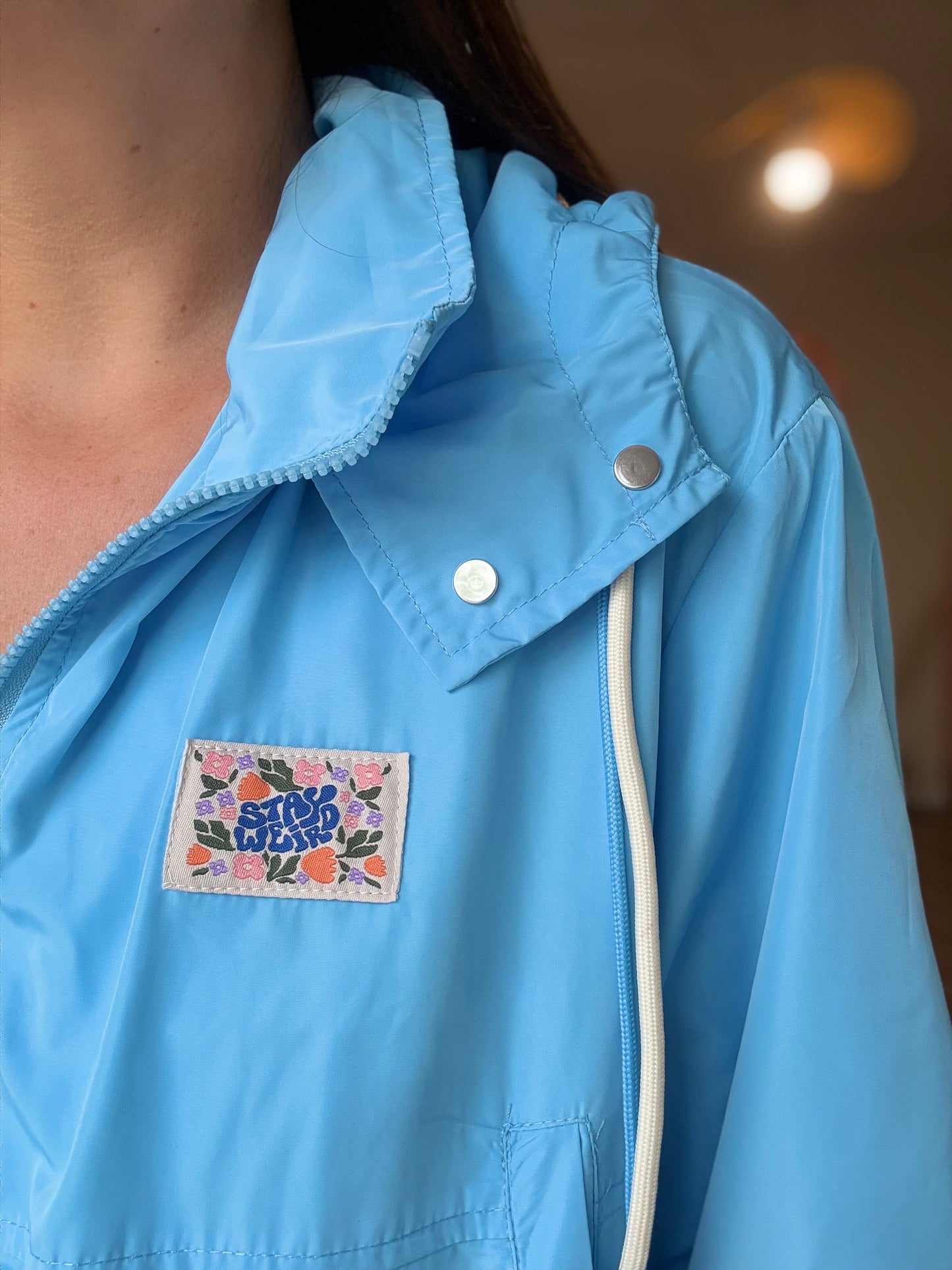 Veste Élodie imperméable bleue