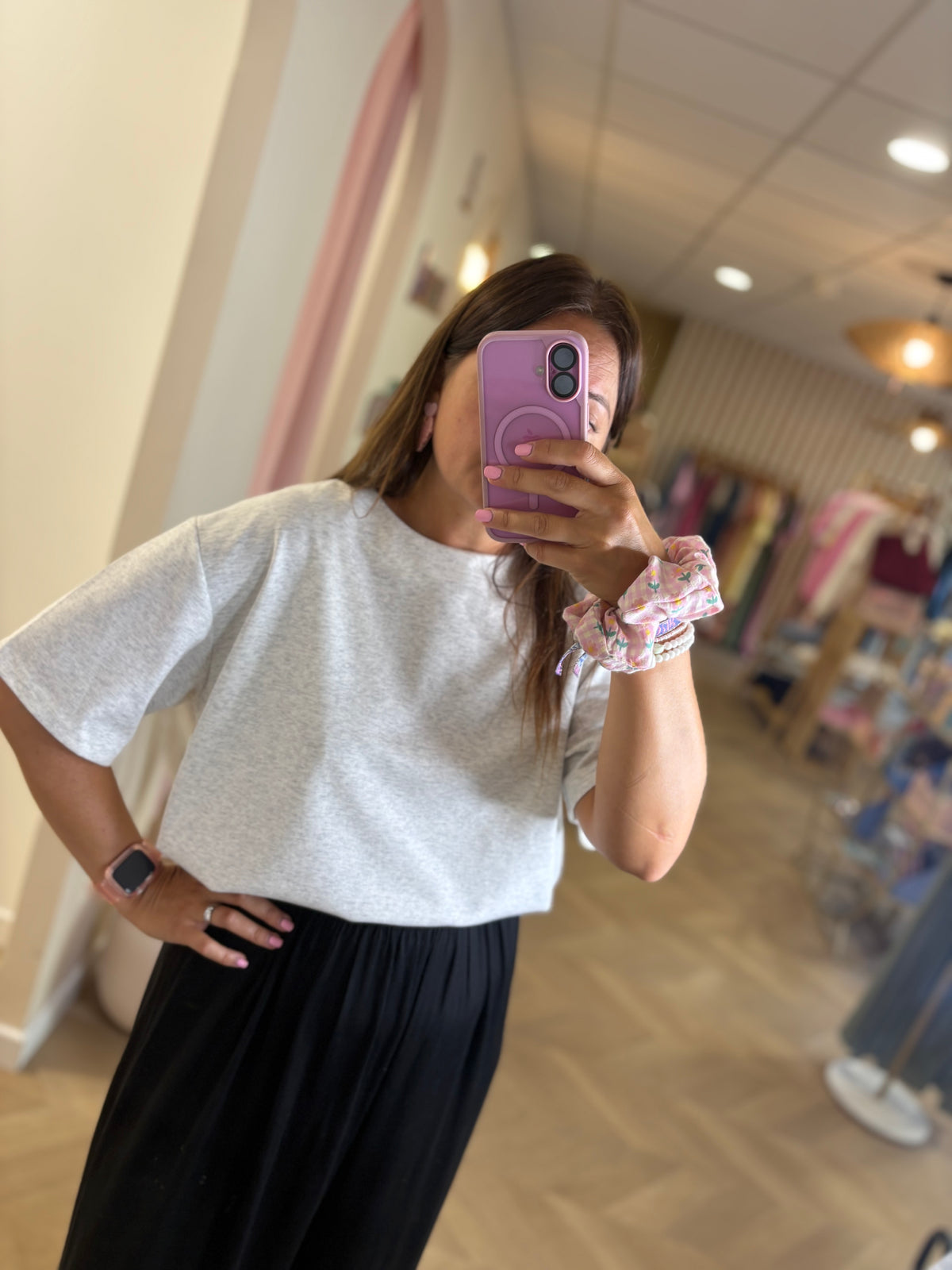Top Jojo gris