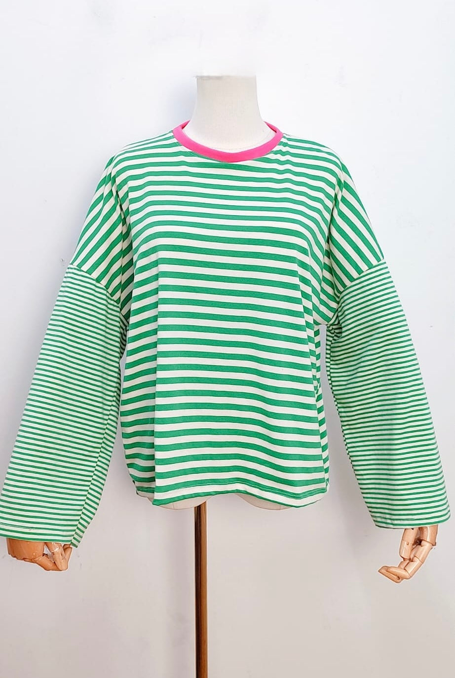 T-shirt Marine vert & blanc
