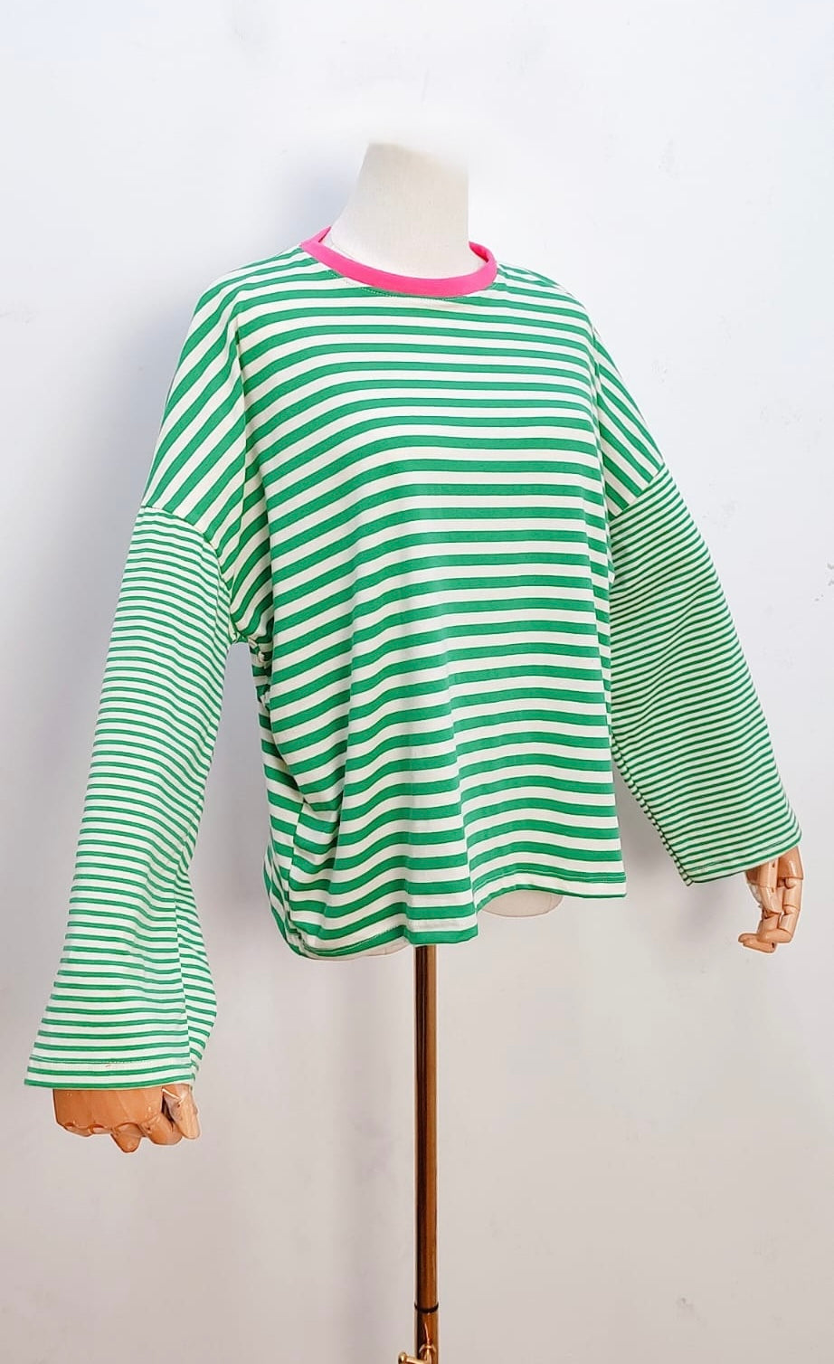 T-shirt Marine vert & blanc