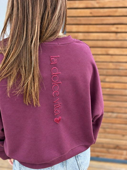 Sweat Amore Bordeaux