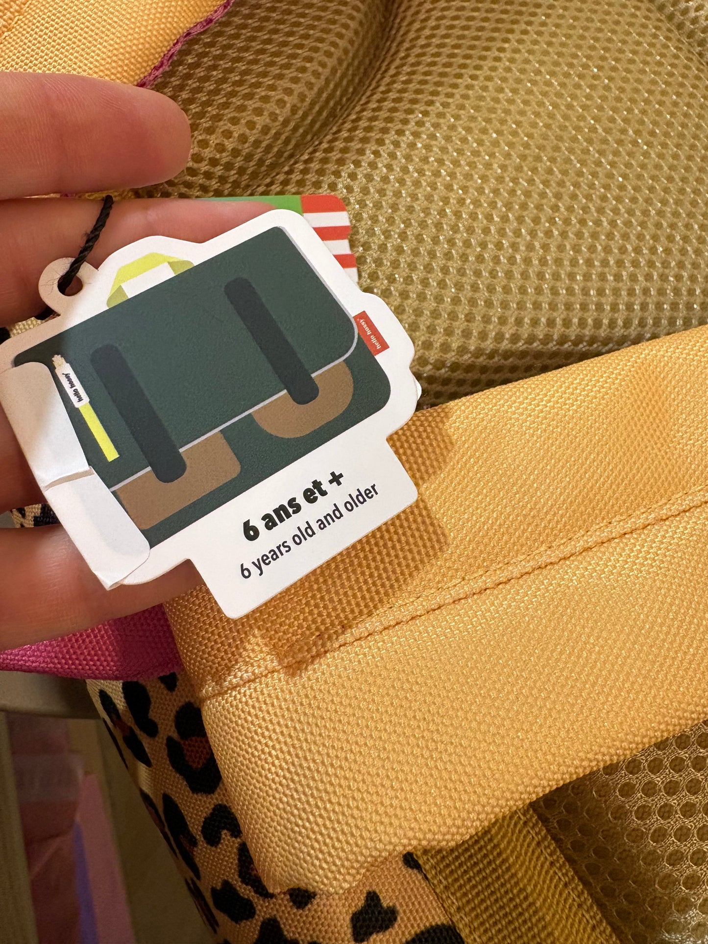 Cartable léopard 6 ans