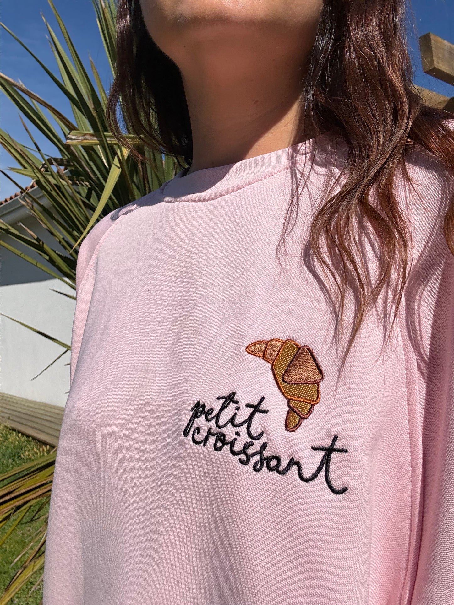 Sweat croissant rose
