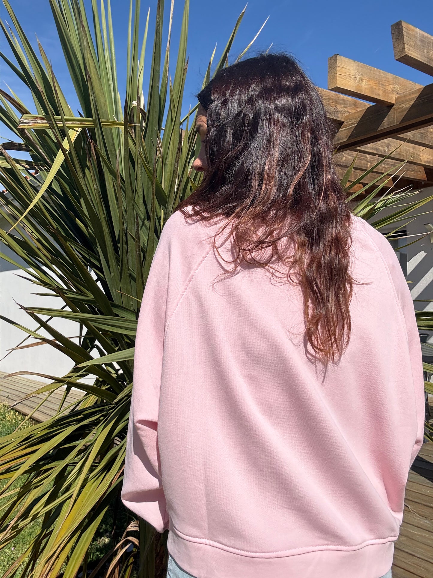 Sweat croissant rose