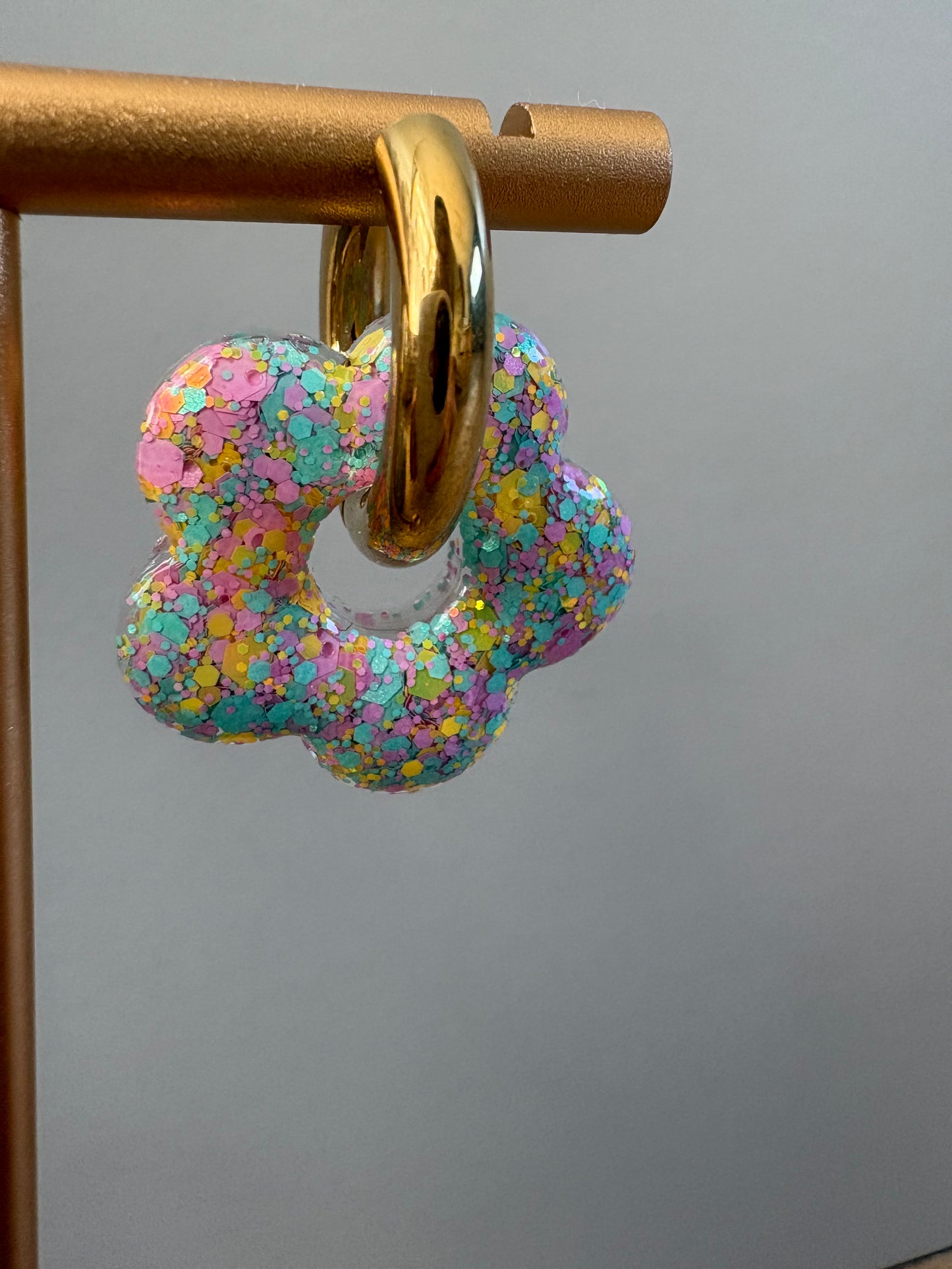 Boucles d'oreille fleur